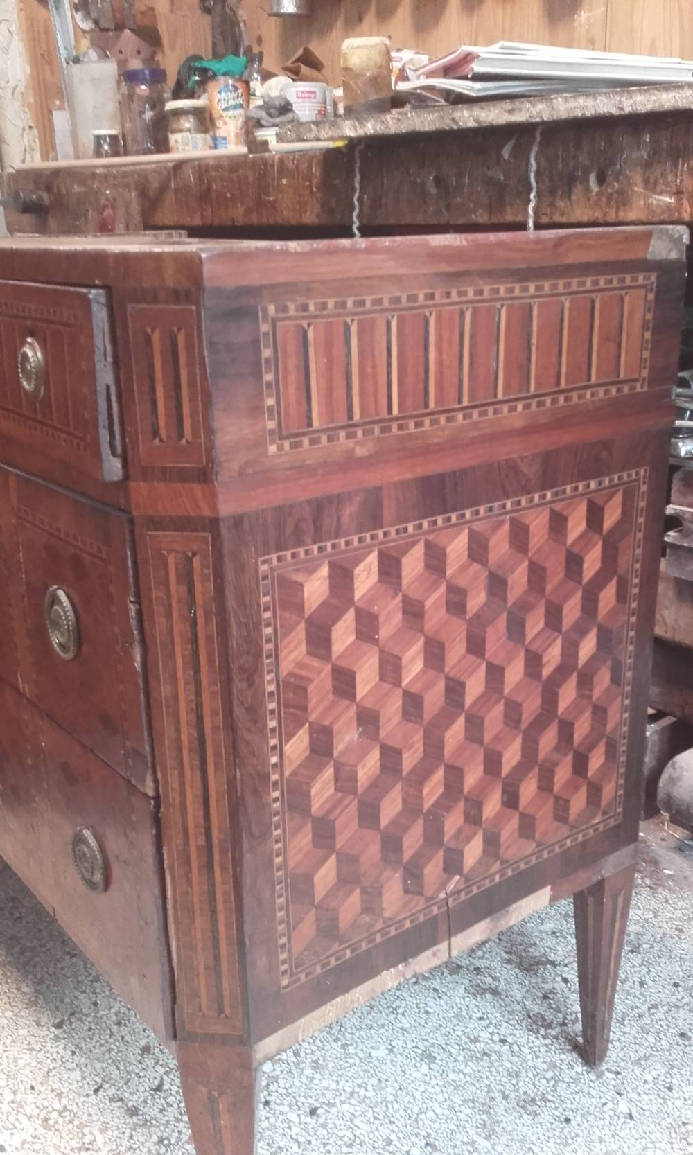 bénisterie d'art - restauration -  de bord - boiserie-ornement